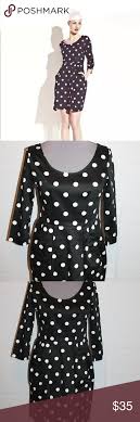 Betsey Johnson Polka Dot Dress 10 Black White New Nwt Betsey Johnson Dresses Clothes Design Dress Brands
