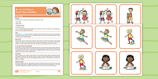 Whether we're giving or receiving help, each one of us has something valuable to bring to this world. We Are All Different Circle Time Teaching Ideas