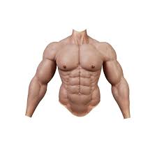 Muscles in the torso protect the internal organs at the front, sides, and back of the body. Supersized Silicone Upper Body Fake Muscles Super X Studio