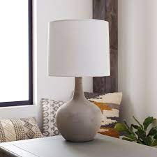 Magnolia Home Ashby Large Cement Table Lamp Pier 1 Imports Table Lamps Living Room Cement Table Bedroom Lamps