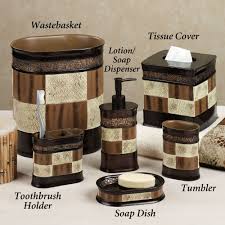 Canvas Of Bath Accessories Sets Ideas Brown Bathroom Decor Bathroom Accessories Sets Bathroom Decor Sets