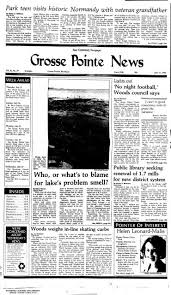 Grosse pointe refers to an affluent coastal area adjacent to detroit, michigan, united states, that comprises five adjacent individual cities. Who Or What S To Blame For Lake S Problem Smell Local History