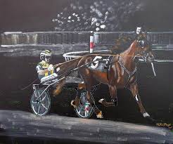 Harness the properties of oil paint. Harness Racing Painting By Richard Le Page