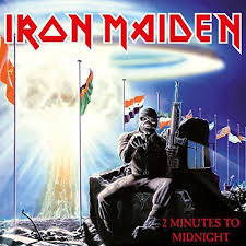 verse 3 the body bags and little rags of children torn in two and the jellied brains of those who remain to put the finger right on you as the. Iron Maiden 2 Minutes To Midnight Amazon Com Music