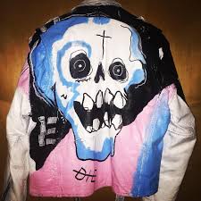 Lil Peep Lil Peep Jacket Never Say Die Hellboy Sus Boy Gus Gbc Tatoo Roupas
