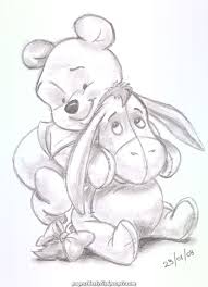 Eeyore is one of the lead characters of the series winnie the pooh and he is a pessimistic and gloomy donkey and a close friend of winnie, the pooh. Elegant Winnie The Pooh And Eeyore Landn Foundmyself Disney Drawings Sketches Whinnie The Pooh Drawings Winnie The Pooh Drawing
