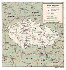 Strassenkarte von tschechien mit den wichtigsten ortschaften. Landkarte Tschechische Republik Politische Karte Weltkarte Com Karten Und Stadtplane Der Welt