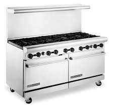 Features all stainless construction 8 heavy duty cast iron burners and cast iron top grates. American Range Ar 10 Cl 60 Gas Range W 10 Burners One Std One Convection Oven