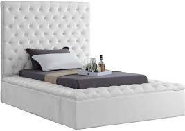 (+ size) free shipping 18. Bliss White Velvet Twin Bed 3 Boxes Best Buy Furniture And Mattress