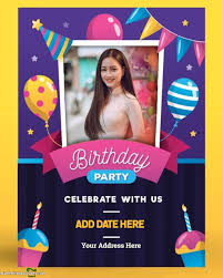 If you opt for a virtual invitation, you currently have numerous means to send it: Edit Custom Birthday Invitation Card
