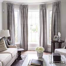 Diy Bay Window Rod Window Treatments Living Room Bay Window Living Room Living Room Windows