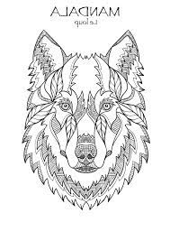 Une menue musette de crayons de mandala animaux loup de carcasse a engagé notre périlleux. Coloriage De Mandala De Loup Novocom Top