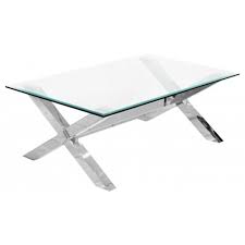 A glass top adds an elegant touch, while the mirrored round shelf on the. Criss Cross Clear Tempered Bevelled Modern Glass Coffee Table Fads