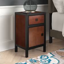 ( 3.8 ) out of 5 stars 12 ratings , based on 12 reviews current price $287.00 $ 287. Charlton Home Hiran 1 Drawer Mdf Pine Wood Nightstand In Black Dark Brown Reviews Wayfair