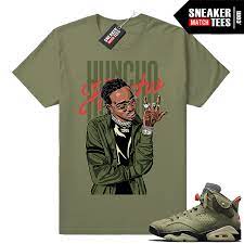 Mix & match this shirt with other items to create an avatar that is unique to you! Travis Scott X Air Jordan 6 Sneaker Match Tees Collection