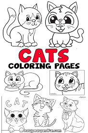 School's out for summer, so keep kids of all ages busy with summer coloring sheets. Cat Coloring Pages Easy Peasy And Fun