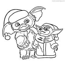 If you like to color pictures while you're online, just pick a color from the palette and then, click on the picture area you wish to color! Baby Yoda Coloring Pages With Santa Hat Xcolorings Com