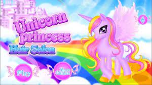 Unicorn Princess Hair Salon Unicorn Hairstyle Dress Up Games For Girls Unicorn Hair Games For Girls Fun Games For Kids