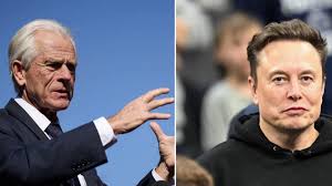 Elon Musk and Peter Navarro fight as Trump's policies continue to tank stock market