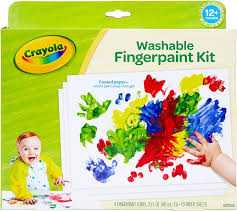 A collection of colour play ideas and activities to do with kids and toddlers to promote learning and development. Amazon Com Crayola My First Finger Paint For Toddlers Painting Paper Kids Indoor Activities At Home Gift Toys Games