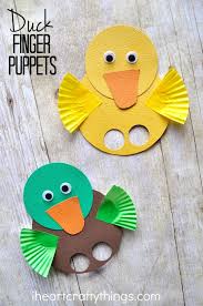 Fun And Easy Duck Finger Puppets For Kids Spring Crafts Preschool Preschool Creative Art Spring Crafts For Kids