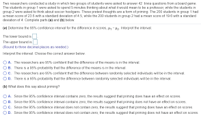 Think you know a lot about halloween? Solved Two Researchers Conducted A Study In Which Two Groups Chegg Com