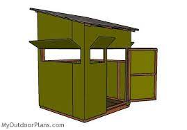 This deer shooting house is very sturdy and it features blinds on all sides and a door. 5x5 Shooting House Plans Myoutdoorplans Free Woodworking Plans And Projects Diy Shed Wooden Playhouse Pergola Bbq