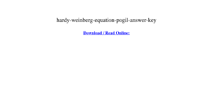The hardy 'weinberg equation is tol biologists use to make predictions about a population and to show pogil™ activities for ap* biology i te extension questions 25, the ability. Hardy Weinberg Equation Pogil Answer Key Pdf Google Drive