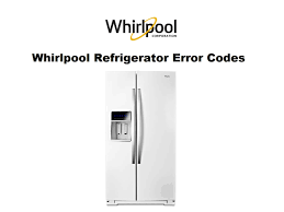 We did not find results for: Whirlpool Refrigerator Error Codes Troubleshooting And Manual