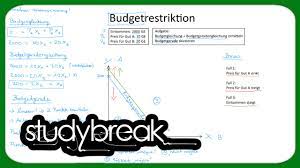Diesen sommer gesund essen — trotz budgetrestriktion. Budgetrestriktion Budgetgleichung Budgetgerade Mikrookonomie Youtube