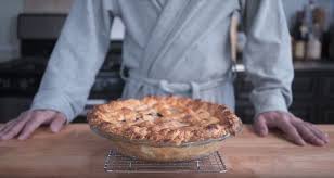 Mix the egg white and 1 tablespoon of water together in a small bowl and then brush the top with water and sprinkle with sugar before baking. How To Make Apple Pie Binging With Babish