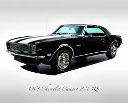 Image result for Tuxedo Black 1968 Camaro