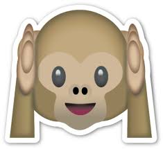Hear No Evil Monkey Emoji Emoji Album De Cartes Et Pixel Art