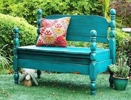 | 30 garden bench ideas that is comfortable for a place to rest in garden. Yard Sale Decorating The Budget Decorator