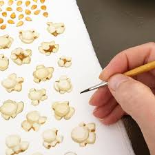 And I M Nearly Done Painting Popcorn On To The Next Recipe To Illustrate Paintinginpublic I Watercolor Abstract Tattoo Corn Painting Dancing Drawings
