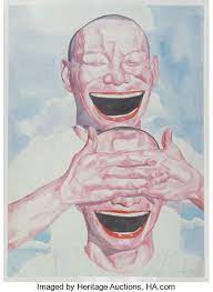 Yue Minjun Chinese B 1962 Untitled Smile Ism No 1 2005 Lot 27043 Heritage Auctions Yue Minjun Sale Artwork Chinese Artists