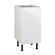 Ensemble cuisine caissons + façades + plan de travail. Meuble De Cuisine Sixties Blanc Facade 1 Porte Caisson Bas L 40 Cm Castorama