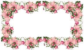 Free Pink Roses Frame Vintage Style Rose Frame Pink Flowers Background Flower Border Clipart