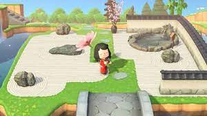 Just Built A Zen Garden For My Island Today To Get Some Fresh Air Animalcrossing Animal Crossing Zen Animal Crossing Game New Animal Crossing