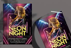 Free flyers are really a money saver if you have a low budget. Ladies Neon Night Free Psd Flyer Template Studioflyers Com