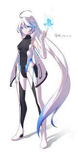 ps5 gijinka original ps5 擬人化 pixiv アニメの女の子 かわいいアニメガール アニメのネコ