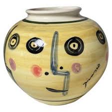 Edward Eberle Four Faces '1993', Porcelain with Terra Sigillata Vase,  Signed For Sale at 1stDibs