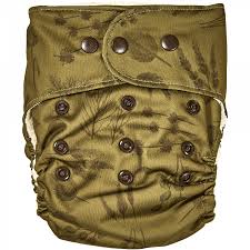 Natural Snap-In - Grasses - AIO Cloth Diaper in Bamboo | Elskbar