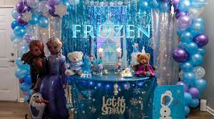 Birthday express frozen party frozen 2 life size elsa collector's edition standup. Frozen Birthday Party Prep Diy Frozen Birthday Party Decorations Sowji S Kitchen Youtube