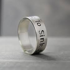 silver refuse to sink ring silver