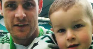 Celtic star Anthony Stokes gives wee birthday Bhoy the dream present, his  league winner's medal