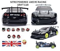 Holyton remote control car 1:12 scale rc cars 45 km/h high speed 40min play for adults and kids, 4wd driving 2.4ghz off road monster truck waterproof vehicle, toys gifts for boys 2 batteries. Rc Car 4wd Nitro Gas Power Remote Control Car 1 10 Scale Road Drift Racing Hsp For Sale Online