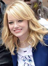 Emma Stone Medium Layered Hairstyles Popular Haircuts Hair Styles Hairstyles For Round Faces Medium Hair Styles