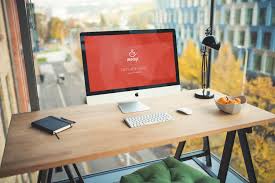 Imac Business Office Free Psd Mockup Free Mockup Imac Mockup Mockup Free Psd