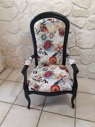 Fauteuil Voltaire Entierement Restaure Et Patine A L Ancienne Outdoor Dining Chair Cushions Dining Chair Cushions Boho Chair